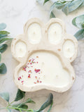 Wooden Paw Candle